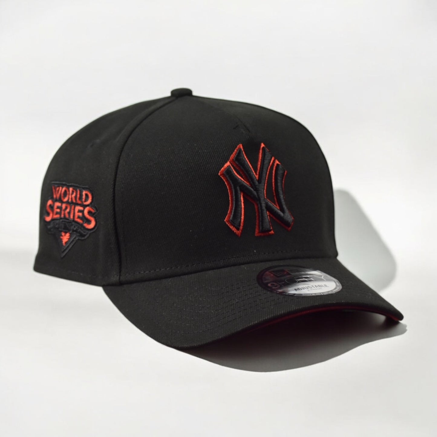 New York Yankees World Series 2009 Black and Red 9FORTY A-Frame Snapback