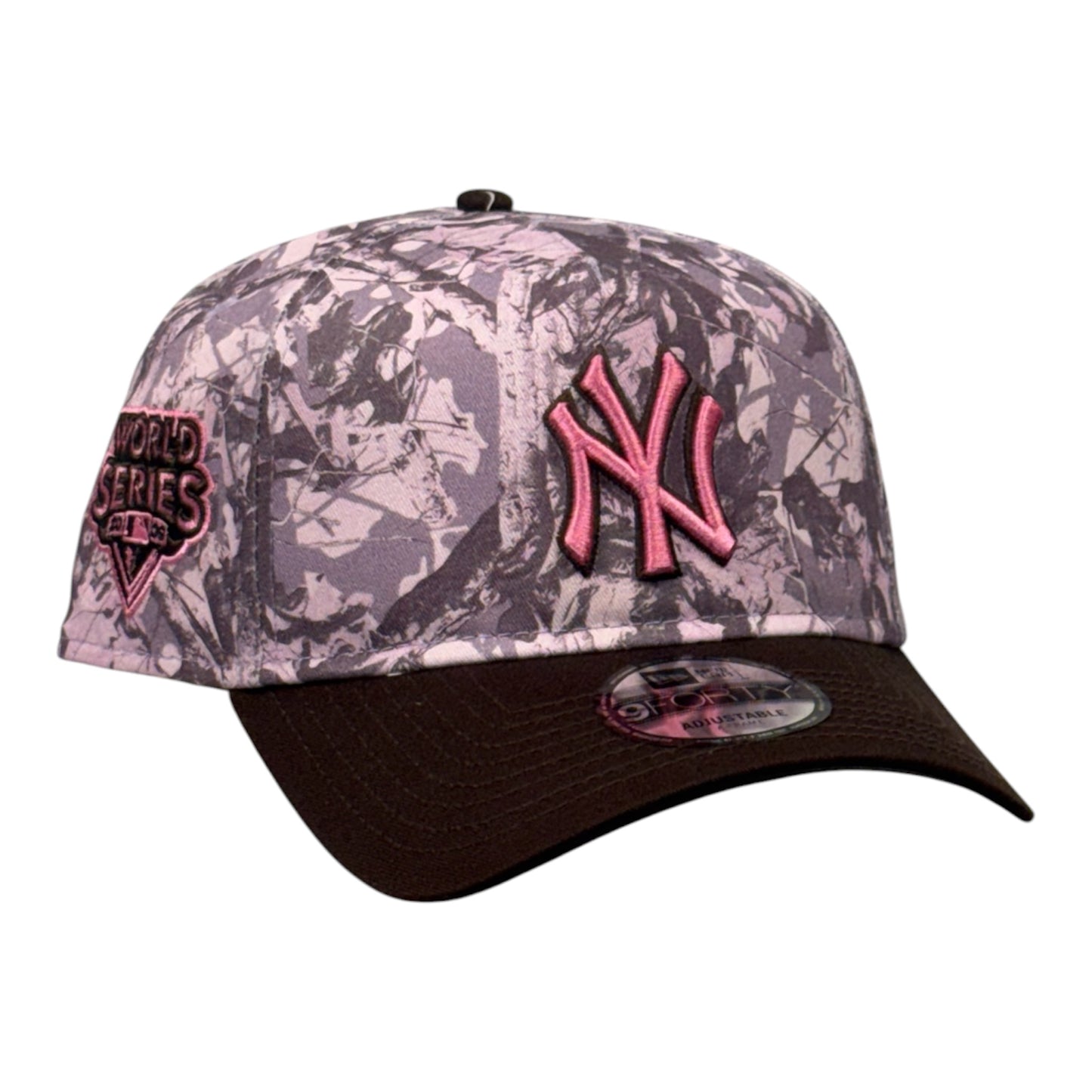 New York Yankees World Series 2009 RealTree Pink 9FORTY A-Frame Snapback