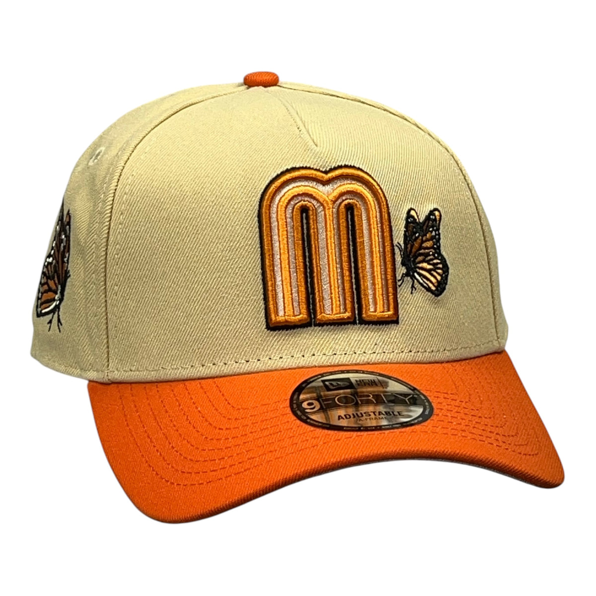 Mexico Mariposa Monarca Beige/Naranja 9FORTY A Frame Snapback