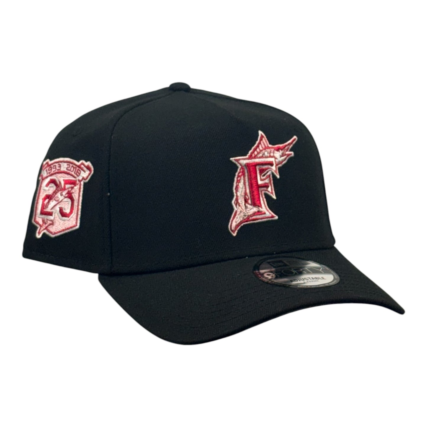 Florida Marlins 25 Years Negra 9FORTY A-Frame Snapback