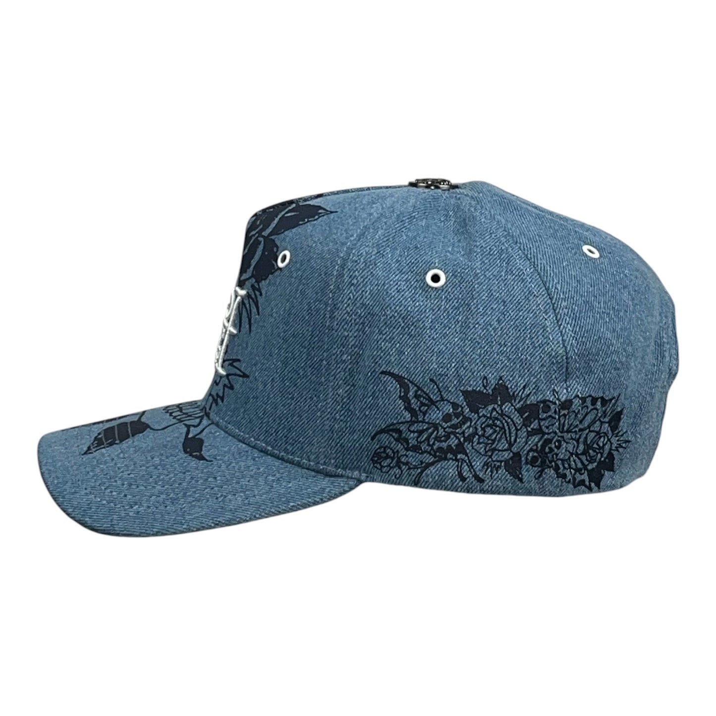 Ed Hardy Skull Fire and Pocket Azul