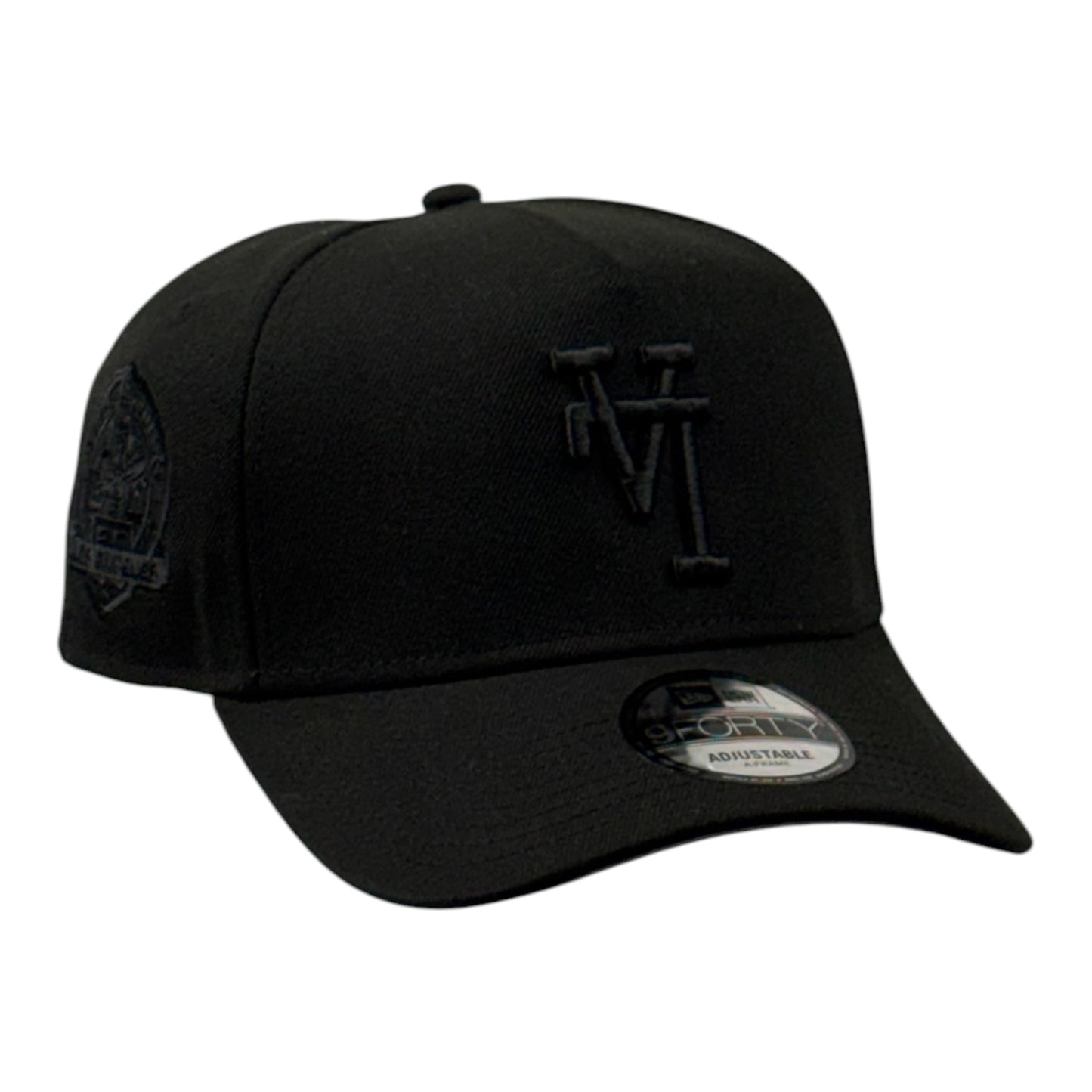 Los Angeles Dodgers Upside Down Black on Black 60 Years 9FORTY A-Frame Snapback