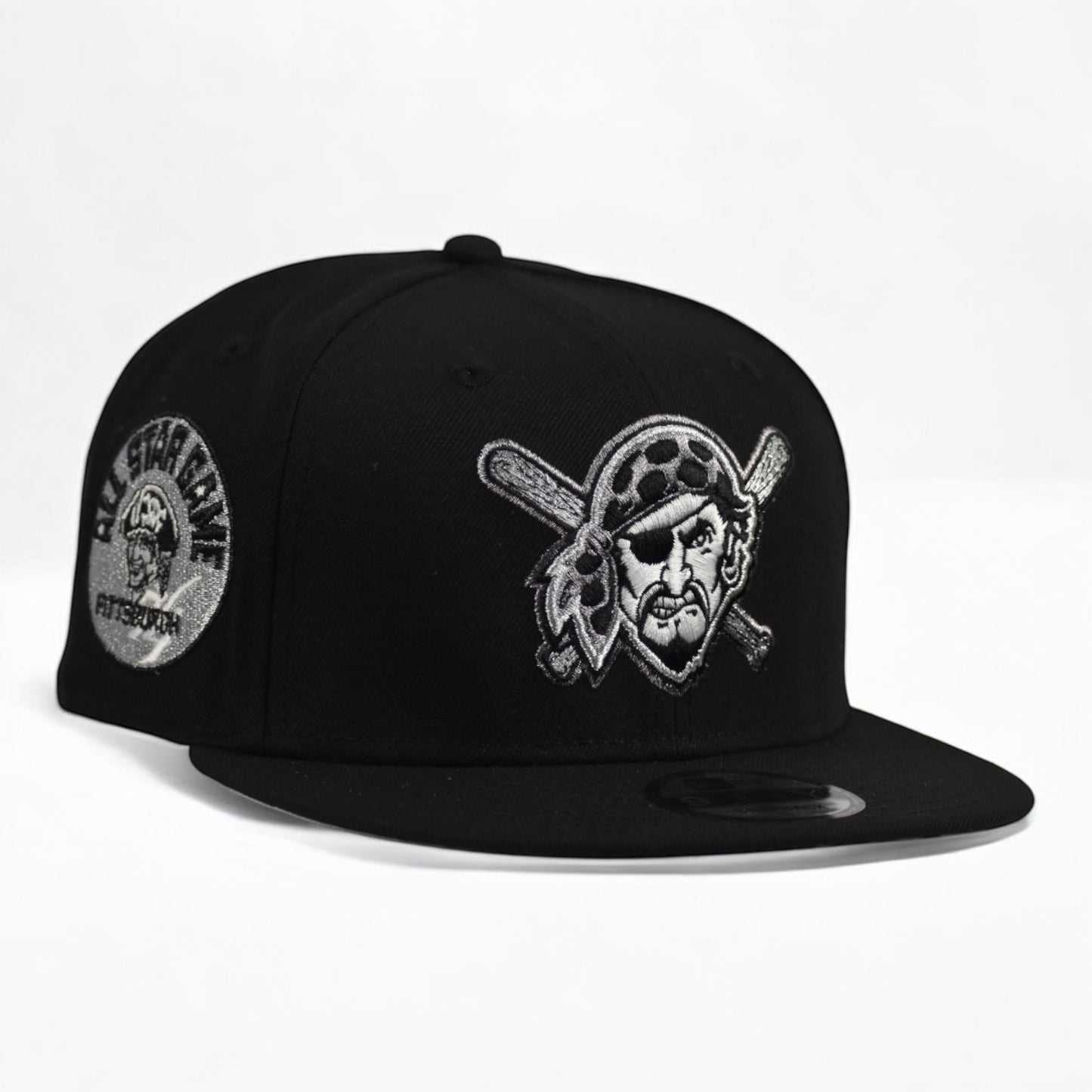 Pittsburgh Pirates All Star Game 1974 Side Patch Negra/Plateado Snapback