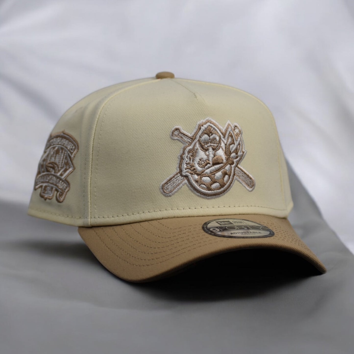 Pittsburgh Pirates 1994 All Star Game Upside Down Logo Beige 9FORTY A-Frame Snapback