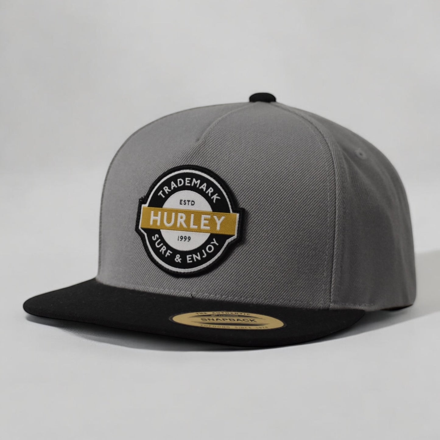 Hurley Snapback Gris Visera Negra