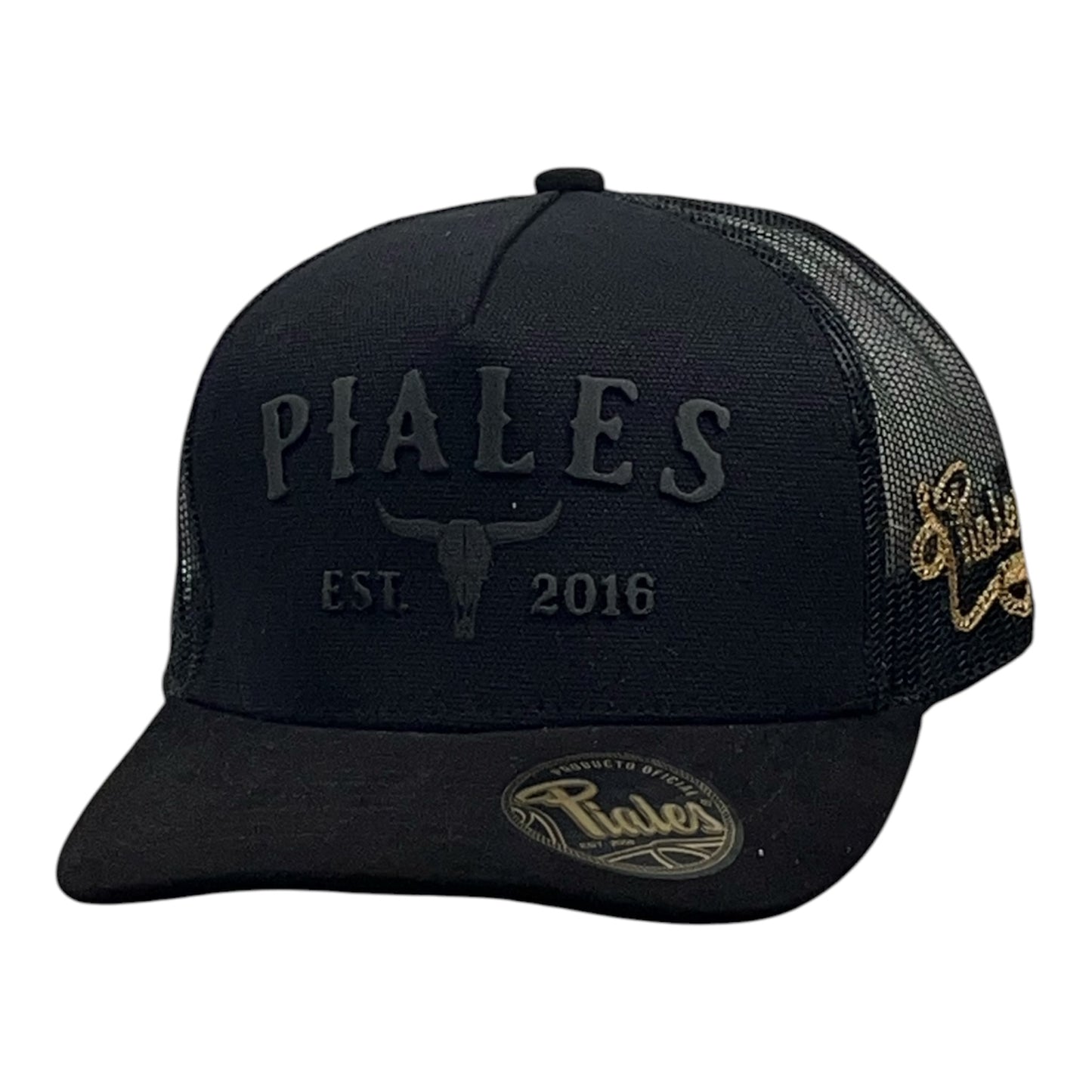 Gorra Piales Clásica Toda Negra