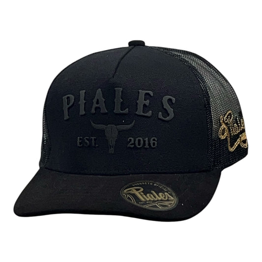 Gorra Piales Clásica Toda Negra