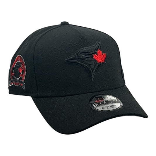 Toronto Blue Jays 40th Season Negra/Rojo 9FORTY A Frame Snapback