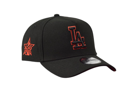 Los Angeles Dodgers All Star Game 2022 Black and Red 9FORTY A-Frame Snapback