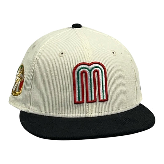 Selección Mexicana de Beisbol Beige/Negro Pana