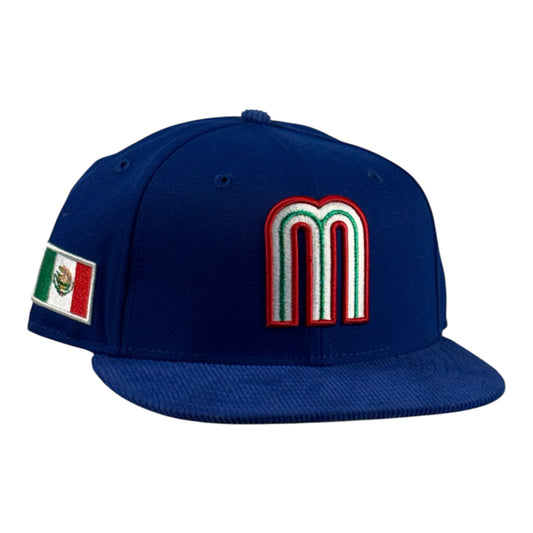 Selección Mexicana de Beisbol Azul Visera de Pana