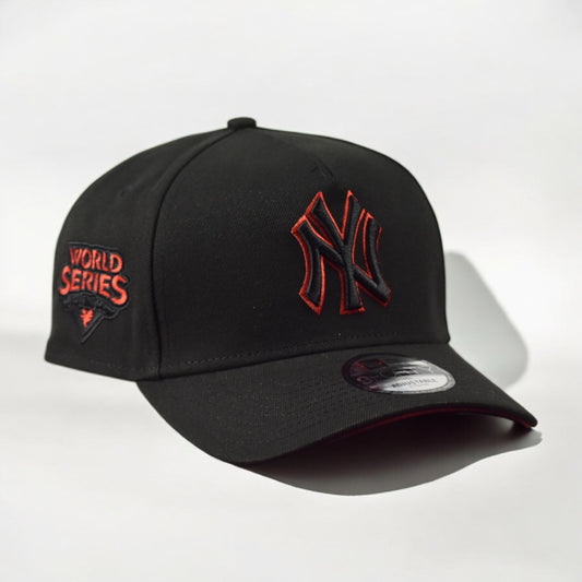 New York Yankees World Series 2009 Black and Red 9FORTY A-Frame Snapback