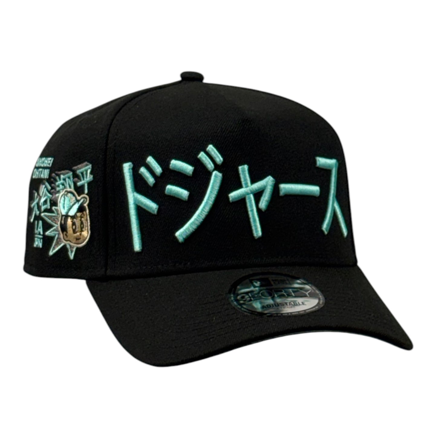 Los Angeles Dodgers Ohtani Kanji Negra/Menta 9FORTY A-Frame Snapback