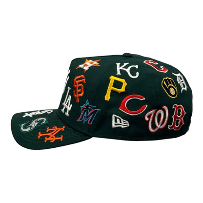 MLB All Over Verde 9FORTY A-Frame Snapback