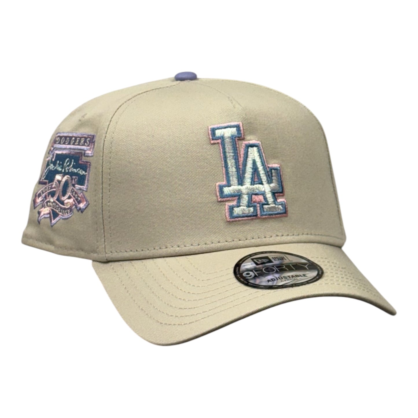 Los Angeles Dodgers Jackie Robinson 50th Anniversary Pastel 2.0 9FORTY A-Frame Snapback