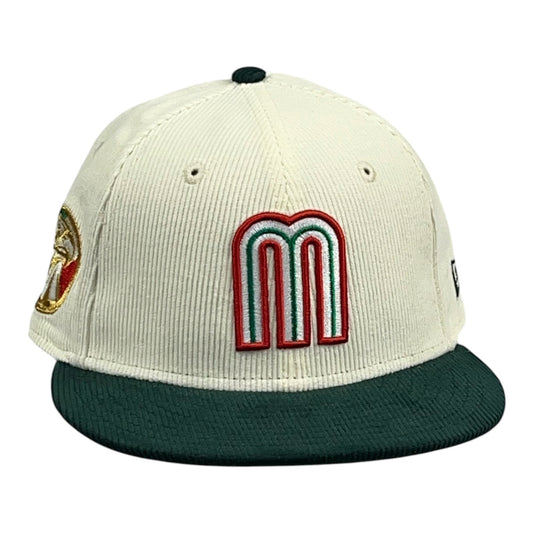 Selección Mexicana de Beisbol Beige/Verde Pana