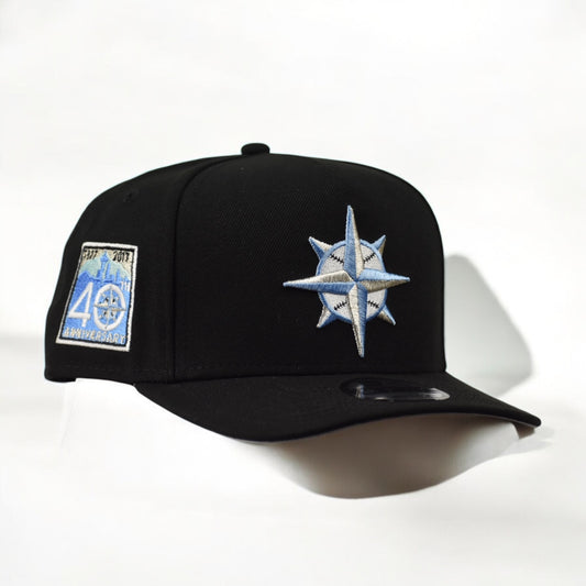 Seattle Mariners 40th Anniversary Side Patch Negra