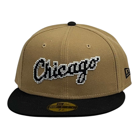 Chicago White Sox Classic 8-Bit Wordmark Beige/Negro