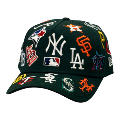 MLB All Over Verde 9FORTY A-Frame Snapback