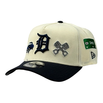 Detroit Tigers Chrome City Icons World Series 1984 Beige/Azul 9FORTY A-Frame Snapback