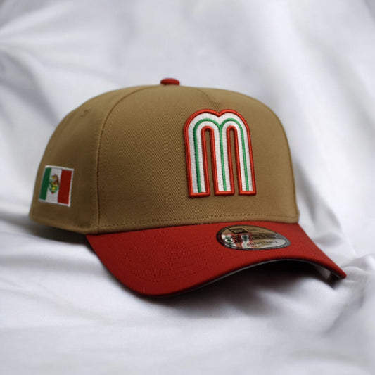 Mexico 9FORTY A-Frame Snapback Café/Rojo