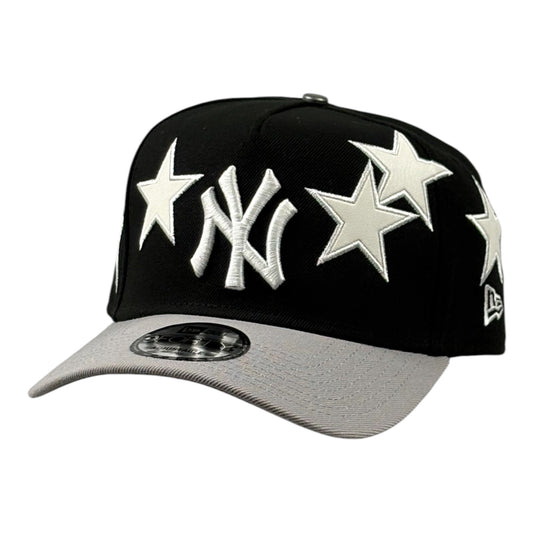 New York Yankees Stars Negra/Blanco 9FORTY A-Frame Snapback