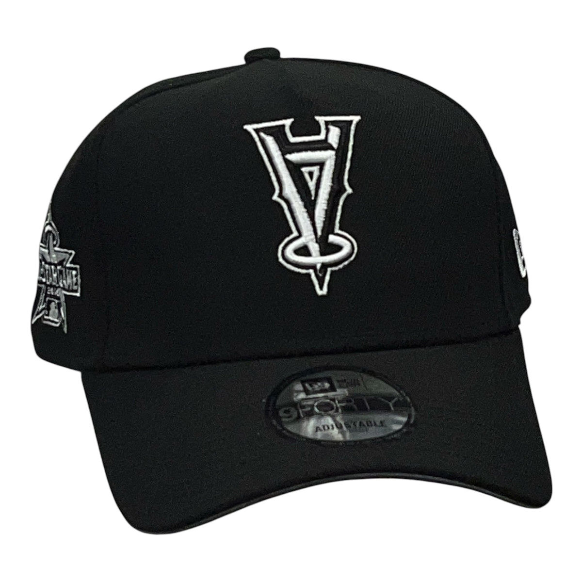 Los Angeles Angels Upside Down Logo 2010 All Star Game Negra/Blanco 9FORTY A Frame Snapback