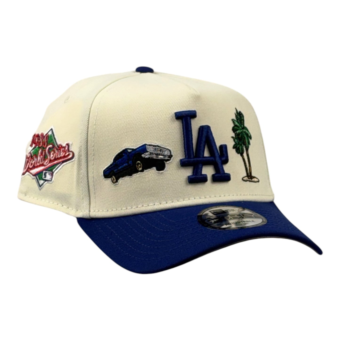 Los Angeles Dodgers City Icons World Series 1988 Beige/Azul 9FORTY A-Frame Snapback
