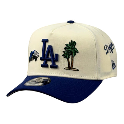 Los Angeles Dodgers City Icons World Series 1988 Beige/Azul 9FORTY A-Frame Snapback
