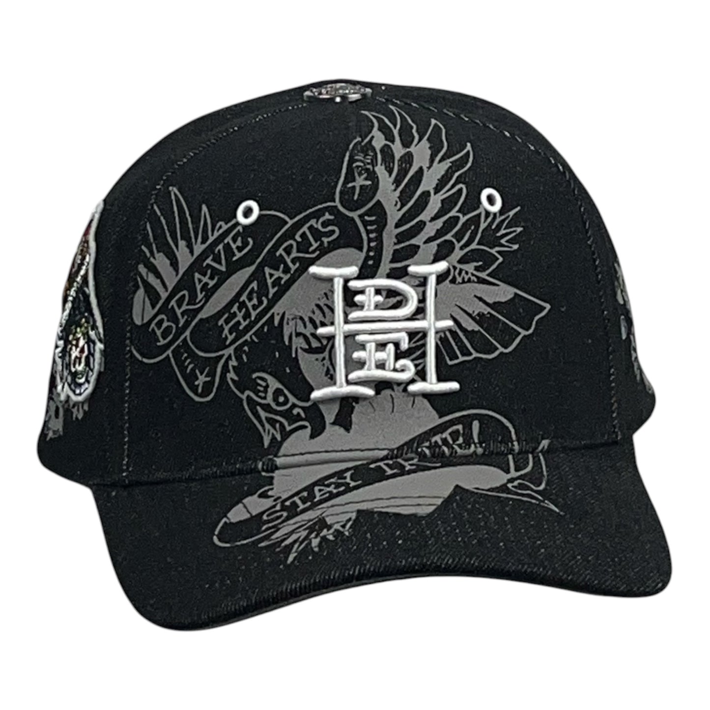 Ed Hardy Brave Hearts Stay True Negra