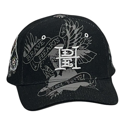 Ed Hardy Brave Hearts Stay True Negra