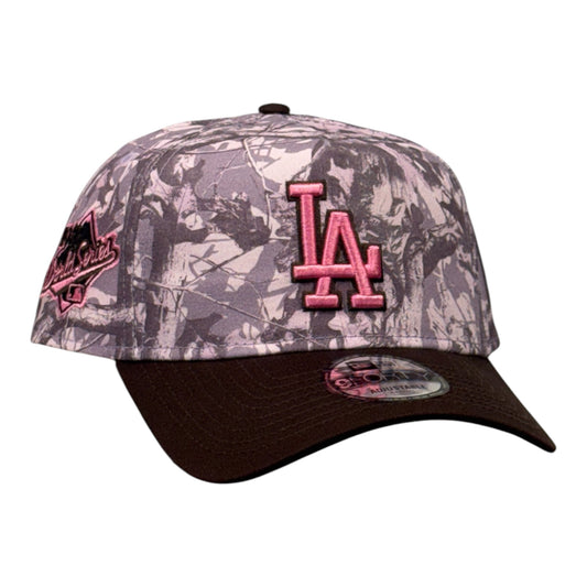 Los Angeles Dodgers World Series 1988 RealTree Pink 9FORTY A-Frame Snapback