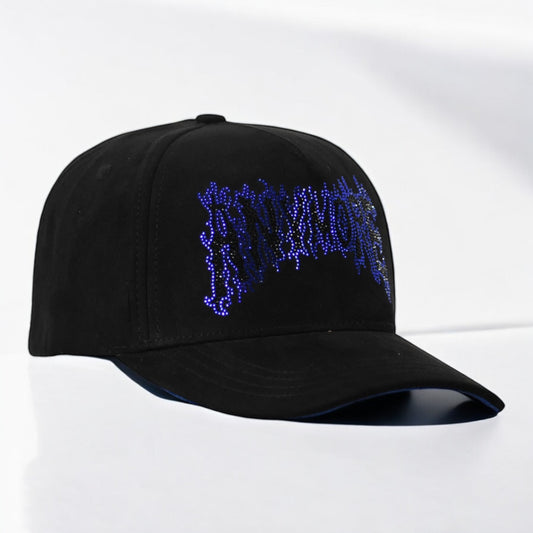 Gorra Anymore Negra Logo Azul