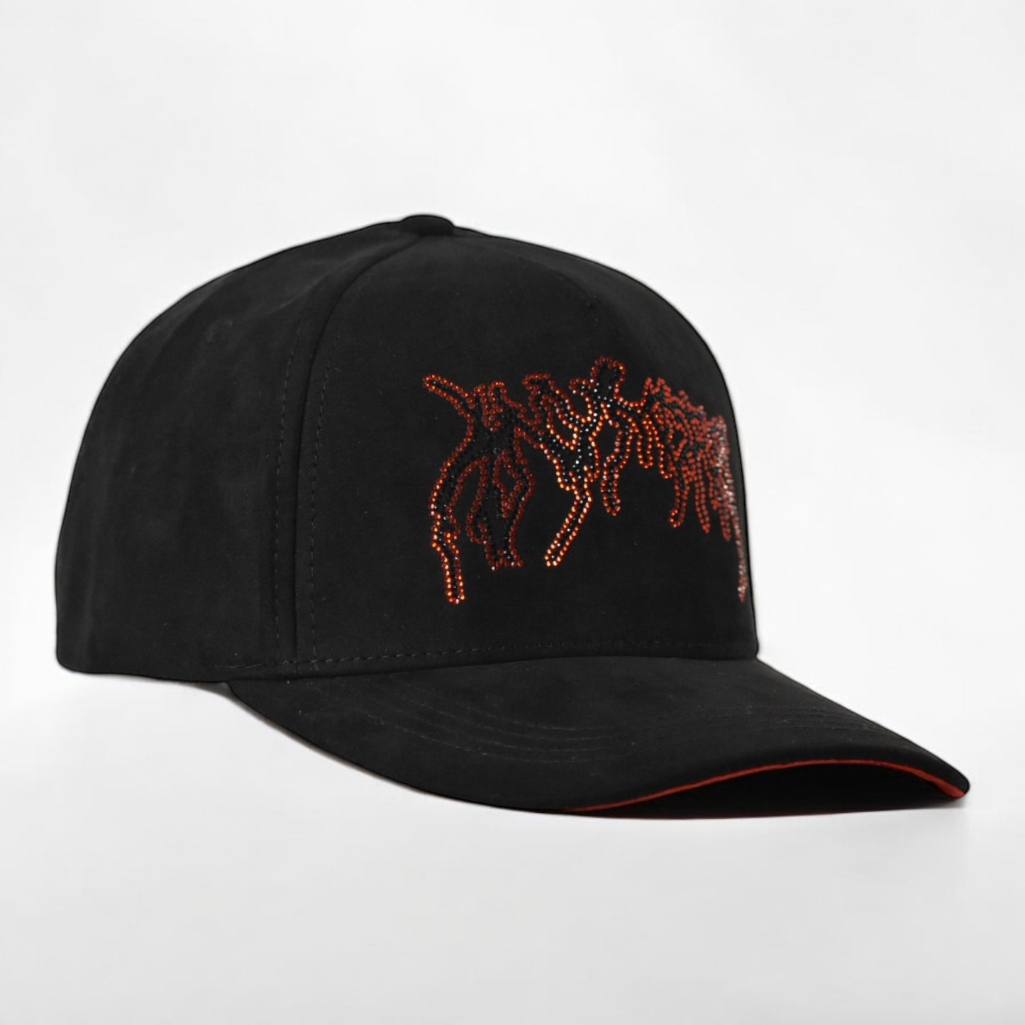 Gorra Anymore Negra Logo Rojo