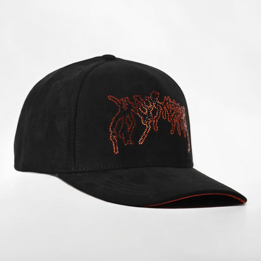 Gorra Anymore Negra Logo Rojo