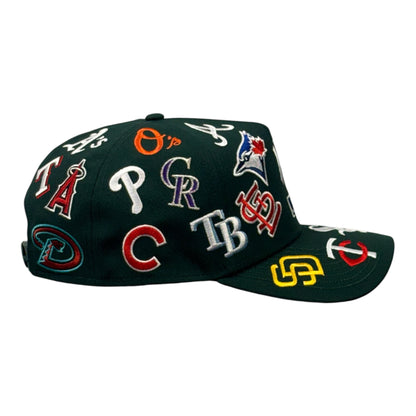 MLB All Over Verde 9FORTY A-Frame Snapback