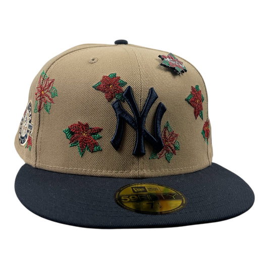 New York Yankees Poinsettia 50th Year Beige/Azul