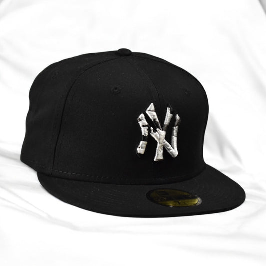 New York Yankees Logo Camo Negra