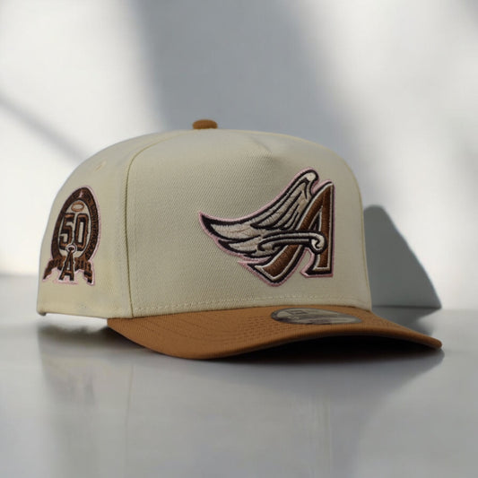 Los Angeles Angels 50th Anniversary Side Patch Beige
