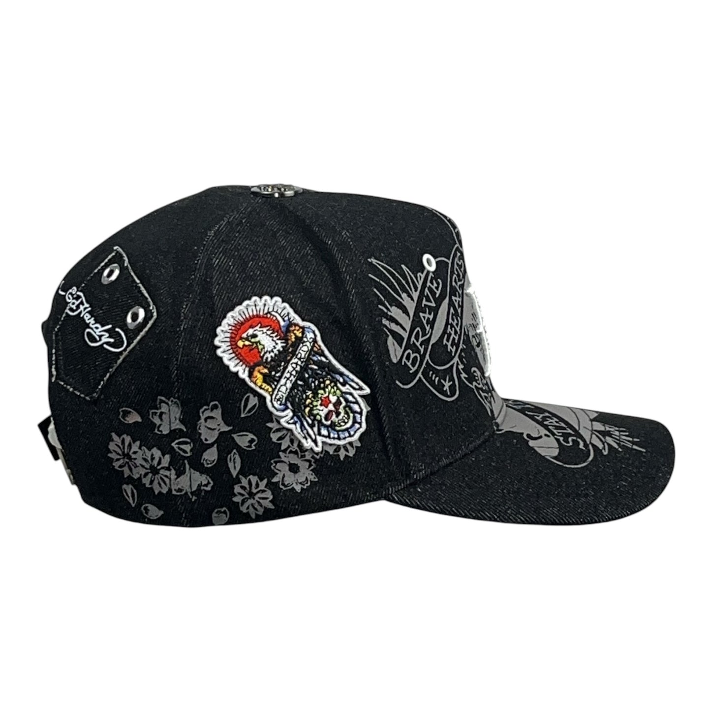 Ed Hardy Brave Hearts Stay True Negra