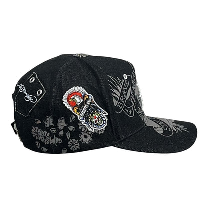 Ed Hardy Brave Hearts Stay True Negra