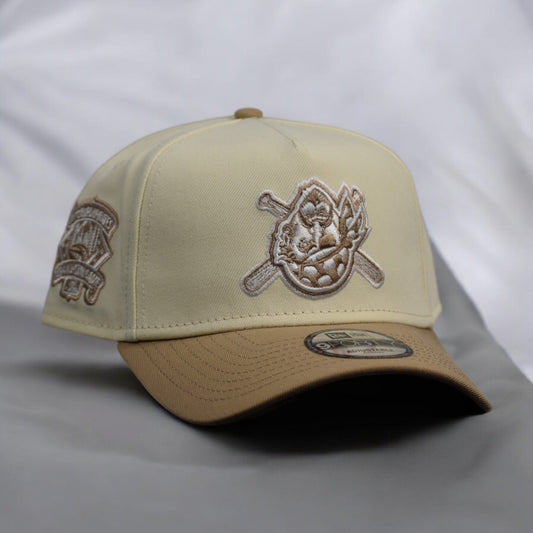 Pittsburgh Pirates 1994 All Star Game Upside Down Logo Beige 9FORTY A-Frame Snapback