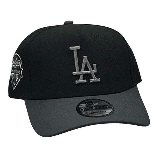 Los Angeles Dodgers 2025 World Series Champions Negra/Gris 9FORTY A Frame Snapback
