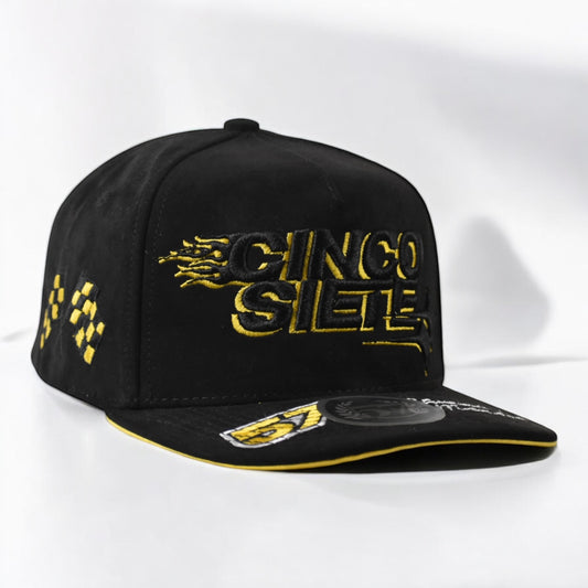 Gorras 5.7 Fire Racing Black & Yellow