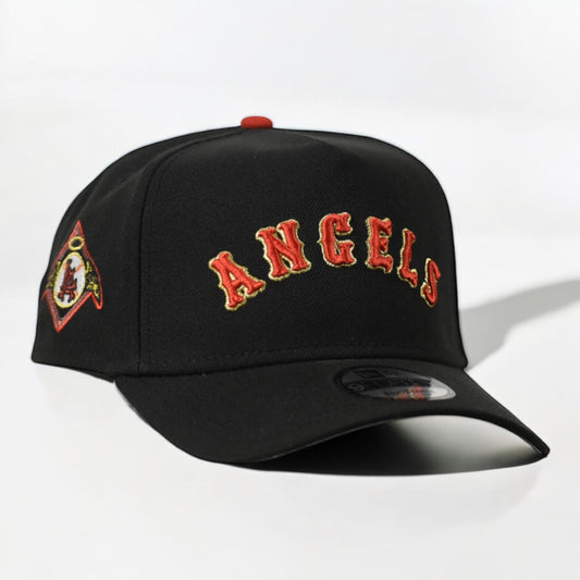 Los Angeles Angels Black Gold Edition A Frame 9Forty Snapback