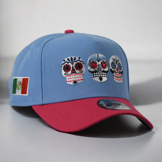 Mexican Sugar Skull 'Sky Blue' 9FORTY Snapback