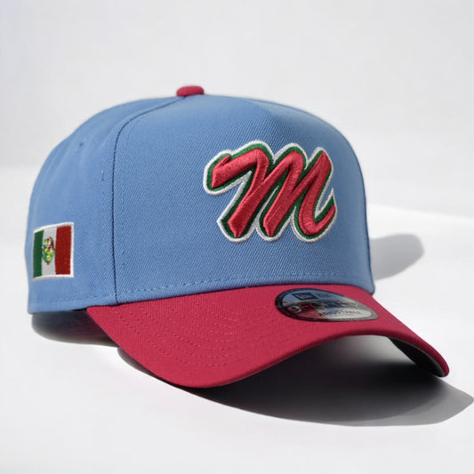 Mexico National Baseball Team Script 'Sky Blue' 9forty Snapback